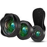 FISHEYE OBJEKTIV: 180 ° Fisheye-Objektiv bietet Ihnen unglaubliche und dramatische abgerundete Bilder, so dass das Bild eine mitreißende Wirkung hat. Viele Fotografen nutzen die übertriebene Deformation von Fischgläsern gerne, um ein Gefühl für die Perspektive zu erzeugen. Durch die Fischaugenlinse können Sie die fantastische Welt und die unterschiedliche Landschaft sehen! Es wird Ihre beste Wahl für Ihre Reise sein!