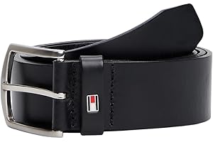 Tommy Hilfiger Ledergürtel NEW DENTON 4 cm breit dunkelbraun