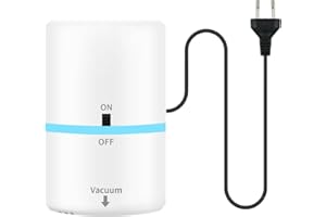 LOVPIS Vakuumpumpe Elektrische für Vakuumbeutel, Portátil Elektrische Luftpumpe für Vakuumkompressionsbeutel, 35W 220V Vakuum Pumpe, Luft Vakuumpumpe mit 4.2kPa Ultra Saugkraft Pumpe für Vakuumbeutel