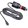Mini USB Dash Cam Power Lead Charger Cable for Sat Nav Car Charger Cable For Dash Camera Power Cable lead 5V 2A Cigarette Charging Cord 3.5 meter long for DVR Camera GPS (3.5m Straight Mini USB)