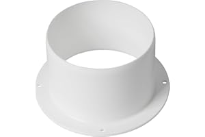 Repa Market 100 mm Bride de connecteur de conduit, bride de tuyau droite en plastique pour système de ventilation de chauffage et de refroidissement