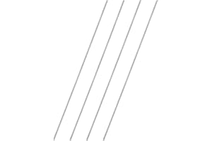 sourcing map 4Pcs Fully Threaded Rod, M2 x 0.4mm Pitch 304 Stainless Steel Right Hand Threads Studs, 200mm/8" Long Threaded Screw Rods Fasteners for Anchors Bolts Hangers Clamps U Bolts