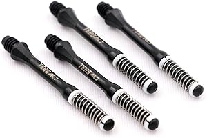 CUESOUL TERO AK7 Dart Shafts Télescope à Ressort intégré pour flèches Pointues en Acier et flèches Pointues Souples, Lot de 4 pièces