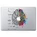 Produktbild Macbook Stickers, Left&right Brain Maeco Removable Vinyl Decals Sticker Skin, Eco-friendly Oracal Waterproof Stickers for Apple MacBook 12 inch (A1534) Laptop with Glowing Logo.