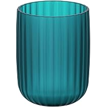 Poubelle Salle De Bain Wenko Brasil L 6.5L - Couvercle Basculant Turquoise, Ø19.5x31cm, Plastique PET Incassable