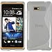 Produktbild PhoneNatic Case für HTC Desire 600 Hülle Silikon grau S-Style + 2 Schutzfolien