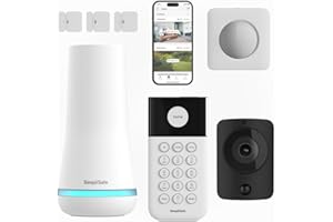 SimpliSafe Home Security System | 7 Piece Home Security Camera & Alarm System with Entry & Motion Sensor - Optional Monitoring Subscription - Compatible with Alexa