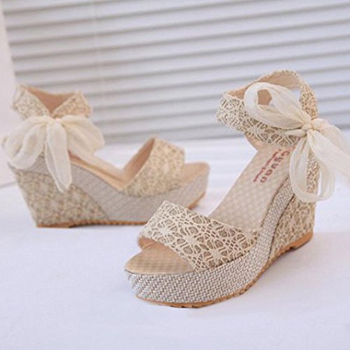 Damen Sommer Schuhe Xinan Slipper Hang mit Flip Flops Sandalen (35, Weiß) - 5