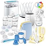 El juego incluye: Philips Avent Juego de productos para bebés, todo en uno, con muchos accesorios, lactancia materna y cuidado