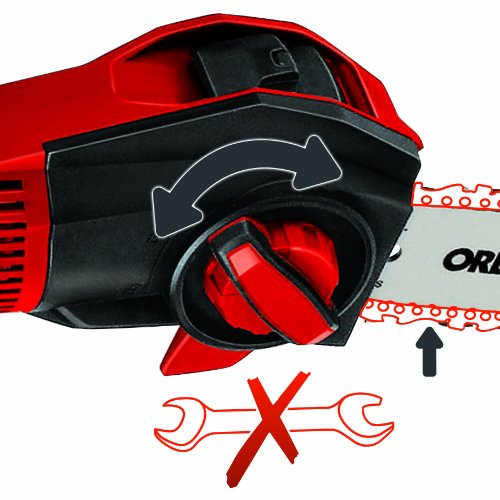 Einhell GE-EC 720 T Hochentaster, 710 W, 180 mm Schnittbreite, Teleskopstiel bis 2,90 m, inkl. Tragegurt u. Schutzköcher - 7