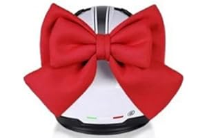 GETTIMORE Decorazione per casco da moto con design a fiocco per rendere la tua corsa più elegante (rosso grande)