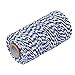 Produktbild KAIMENG 100M Bindegarn Draht von Baumwolle Schnur Bakers Twine (weiß Blau Navy)