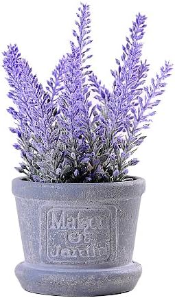 Artificial PVC Flowers Lavender Bouquet In Paper Wrap Pot Artificial plant for Home Decor