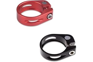 REQAG 2 pezzi Chiusura per Reggisella, Collarino per Canotto di Sella Bici, Serraggio Buono per Sellino Bici da Città Bici da Strada MTB - Chiusura Sella Morsetto Sella Bici Collarino Sella Fissaggio Sella