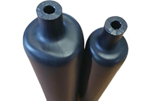 netproshop Schrumpfschlauch 6:1 Dickwandig mit Kleber Schwarz, Größe:33.0/5.5 mm, Menge:1 Meter