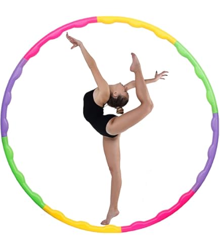 2 Hula Hoop Bambini Regolabili - 60cm E 65cm, Staccabili, Per Esercizio E Gioco - Foto 10