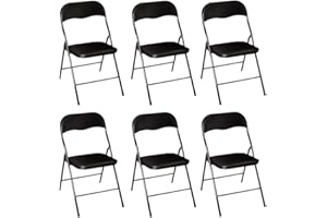 HOUSE COLLECTION SEDIA PIEGHEVOLE (6 NERO)