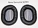 Produktbild 2 x neue Original Sony 443360001 4–433–600–01 443808901 4–438–089–01 EAR PAD Pads Ohrpolster Ohrpolster, für Kopfhörer mdr-1rbt mdr-1rbtmk2