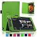 Produktbild Infiland NVIDIA SHIELD Tablet K1 / NVIDIA SHIELD Tablet Hülle Case -Slim Fit Folio PU-lederne dünne Kunstleder Schutzhülle Cover Tasche für 2015 NVIDIA SHIELD Tablet K1 (Newest Version) / 2014 NVIDIA Shield 2 Tablet (8 Zoll)(mit Auto Schlaf / Wach Funktion)(Grün)