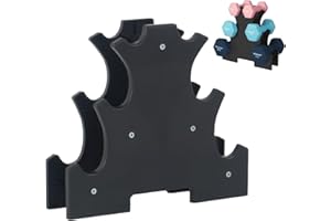 SWRCEYJH Hantelscheibenständer Klein Hantelbaum Klein Hantel Rack Hantelständer Kurzhantelablage Hantelhalterung Gym Hantelablage Gymnastikhantelbaum Für 6 Gymnastikhanteln Bis 8Kg Belastbar