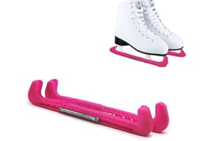 Weenwill Ice Skate Guards,1 Pair Adjustable Figure & Hockey Skates Guards,ABS Protectors - Universal Fit 30-40cm Skate Covers Kids/Adults Pink