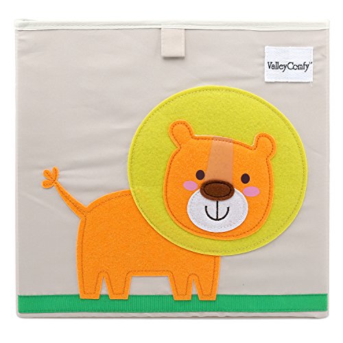 alleycomfy boîte de rangement pour enfants cartoon pliable cube pour livres / vêtements / chaussures / jouets 33 x 33 x 33 cm