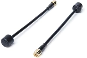 iFlight Albatross 5,8 GHz 3Dbi 5000–6000 MHz 150 mm RHCP/LHCP RP-SMA/SMA FPV Antenne für Fatshark EV200D FPV-Brille FPV-Drohne (RHCP SMA männlich), 2 Stück