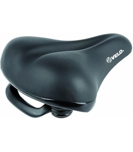 VELO Tour Ela Gen Ledersattel - Touringsattel Mit ARC-TECH Federung 264x220mm