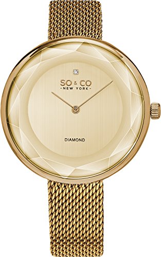 SO & CO New York Frauen SoHo Analoganzeige japanische Quarz-Uhr – 5233M