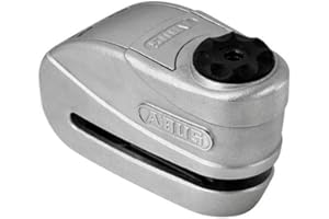 ABUS Blokada tarczy hamulcowej Granit Detecto XPlus 8008 2.0 - blokada motocykla z alarmem - poziom bezpieczeństwa ABS 19 - szary