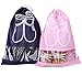 Produktbild 10 Stück Schuhbeutel staubdichten Schuhtasche 43x30 cm,DIKETE Zugband Reise Schuh Taschen Kordelzug Schuh sack Transparentes Fenster Staubdicht Breathable