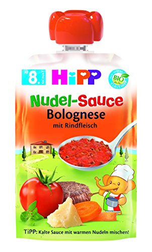 Preisvergleich Produktbild Hipp Nudel-Sauce, Bolognese mit Rindfleisch, 6er Pack (6 x 100g)