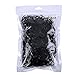 eBoot Black Elastic Bands Hair Rubber Bands Hair Ties, 2000 Pieces