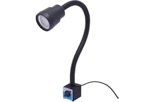 awolsrgiop Led Magnetische Arbeitsleuchte, 220V CNC Maschinenlampe mit Magnetfuß Magnetische, LED Arbeitsleuchte Flexibel Arm Licht Nähmaschine Drehbank Fräsen Bohrmaschine Industrielle Beleuchtung