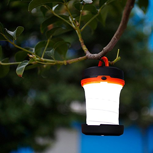 LE Laterne Zusammenklappbare led Taschenlampe mini LED Notfallleuchte 3 Helligkeiten Aussenleuchte für Camping Outdoor Wandern Angeln Abenteuer Campinglampe Ausfälle (1 er) - 7