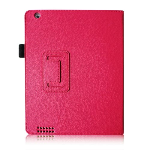 Fintie iPad 2 / 3 / 4 Hülle Case – Folio Slim Fit Kunstleder Schutzhülle Cover Tasche Etui mit Auto Schlaf / Wach Funktion für Apple iPad 2 / iPad 3 / iPad 4, Magenta - 8