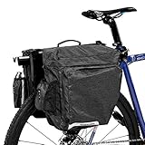 Diese Fahradtasche hat Reflektorstreifen für zusätzliche Sicherheit in der Dunkelheit.