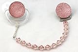 Pink Swarovski Glitter Crystal Dummy Holder (CSGP)
