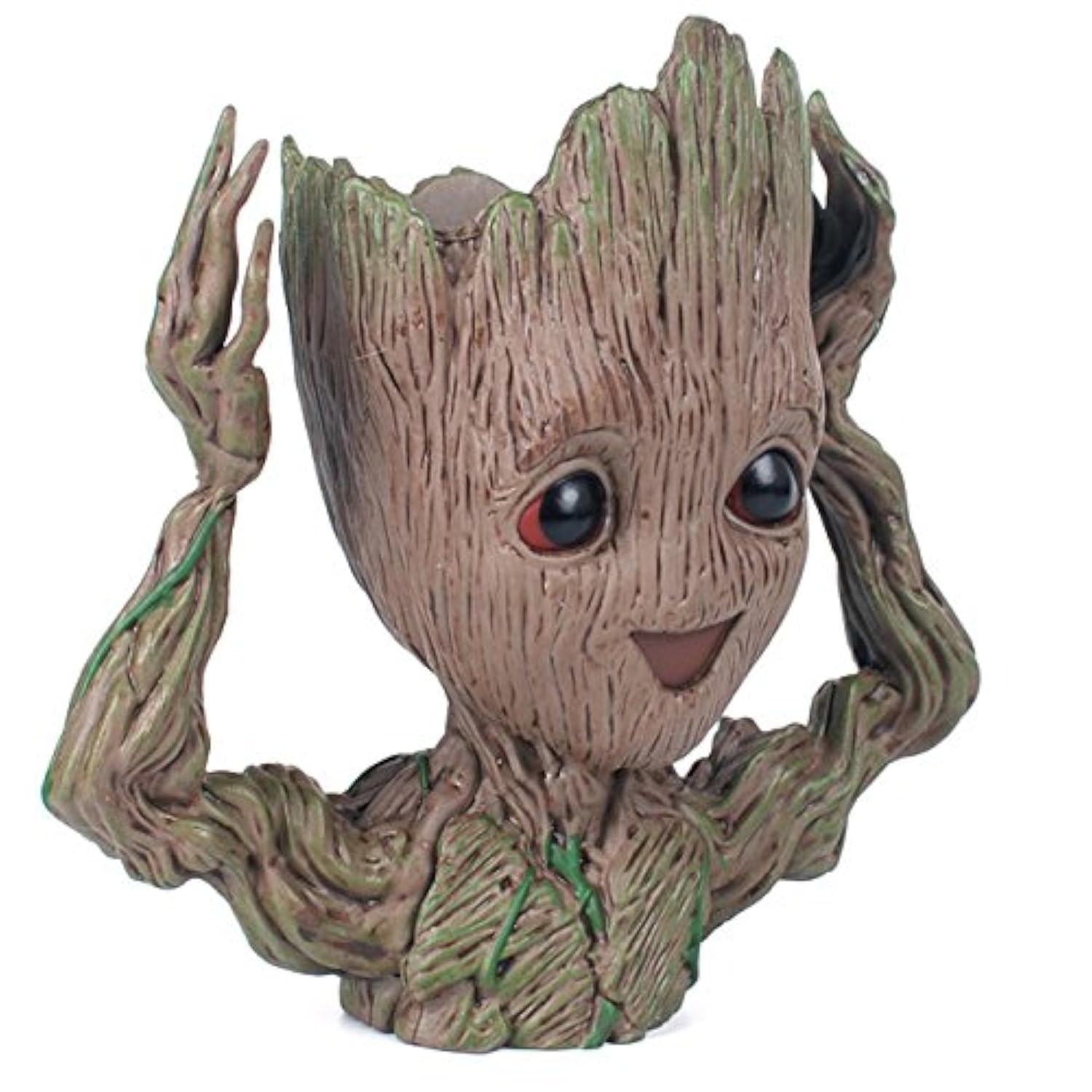 Asamoom Baby Groot Pot De Fleur Figurine Daction Marvel De Guardians Of The Galaxy Pour Plantes Et Stylos Je Sappelle Bebe Groot Parfait Comme Cadeau Jardin Jardinage