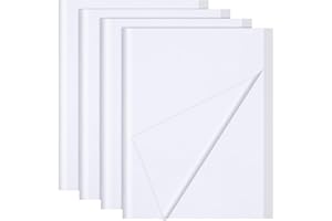 MICHIHOMIE 110 Fogli di Carta Velina Bianca, 50 x 70cm Carta Velina Da Regalo per Compleanno, Matrimonio, Decorazione, Artigianato Fai da te
