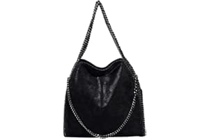 KINGGOO Conception de la Chaîne Étanche Sac Cabas Femme Hobo Bag Faux Cuir Grande Capacité Cabas Fourre Tout pour Faire du Shopping/Rencontres/BanquetV