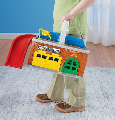 Fisher Price Little People Wheelies Stow N Tow Garage