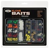 7 variedades diferentes NGT - Unisex Artificial cebos para caña de Pesca (55 Unidades), Transparente, Talla única