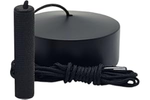SAMOTECH Essentials Bathroom Ceiling Pull Cord Light Switch, 2-Way 6A, Matt Black with Matching Metal Pull (Matt Black)