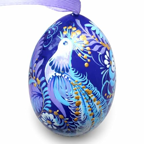 Wooden Easter Egg Fine Hand Painted Beautiful Easter Eggs Hanging Pysanky Ukrainian Lacquer Painting