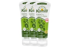 3-pack Kamill hand- och nagelkräm CLASSIC (3 x 100 ml) – lugnar och skyddar med ekologisk kamomill från kontrollerat biologis