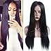 Sunwell 7A Virgin Brazilian Straight Lace Front Wigs Human Hair Middle Part 130 Density Natural Colour 10inch