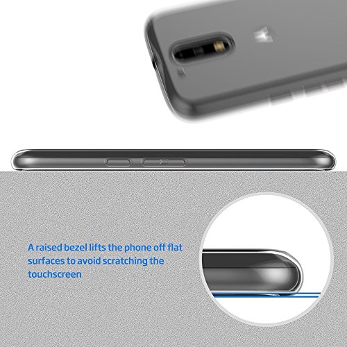 Moto G4/Plus Hülle Case Elekin Transparent TPU Case Crystal Clear Handyhülle Schutzhülle für Moto G4/Plus - 6