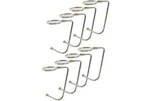 Kimuwote Gancio Da Tavolo - Gancio per borsa da tavolo antiscivolo e antigraffio - (Confezione da 8) - argento