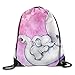 Produktbild Elephants Drawstring Backpack Travel Bag Gym Outdoor Sports Portable Drawstring Beam Port Backpack
